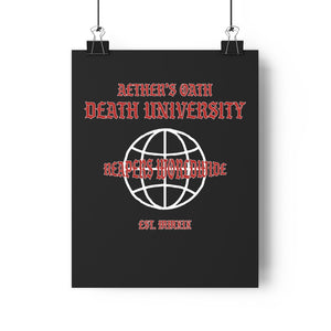 Death University Poster *Halloween Drop*